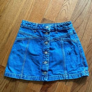 Topshop MOTO Petite Denim Skirt
